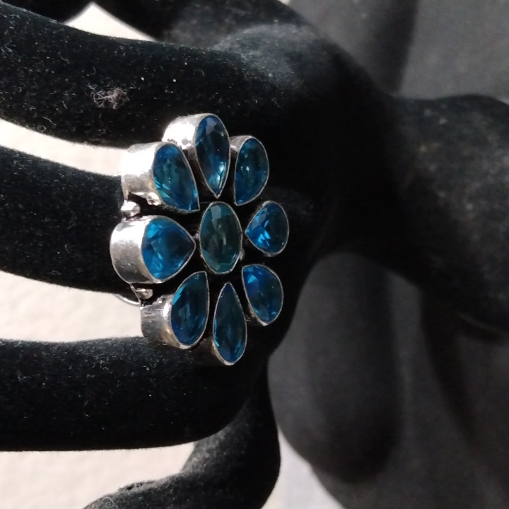 925 Flower Style Ring